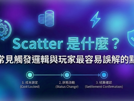 Scatter 是什麼？電子遊戲分散符號解析：圖解觸發邏輯、玩家誤區與運作流程