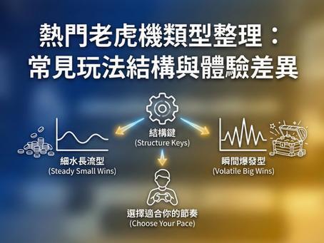 熱門老虎機類型整理：圖解細水長流型（低波動）與瞬間爆發型（高波動）的玩法結構與體驗差異