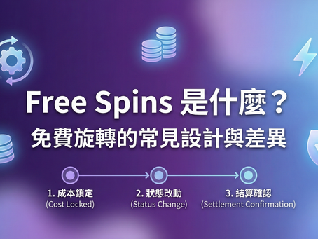 Free Spins 免費旋轉是什麼?圖解電子遊戲免費局的成本鎖定、狀態改動與結算確認運作流程