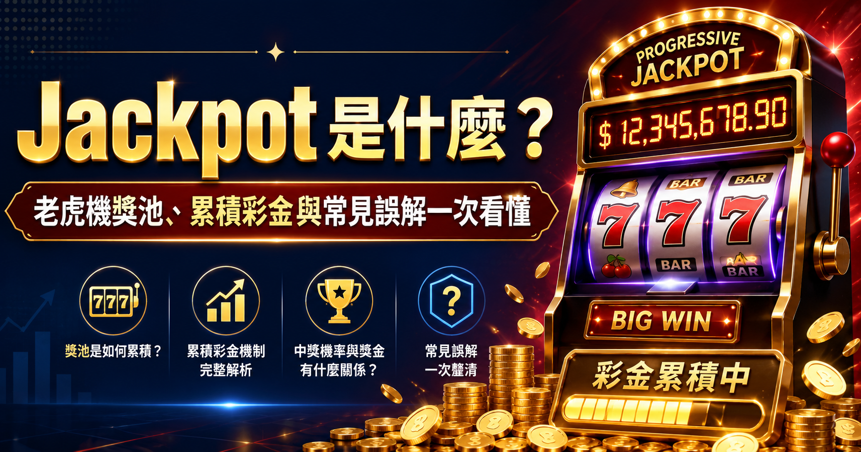 Jackpot 是什麼？老虎機獎池、累積彩金與常見誤解一次看懂